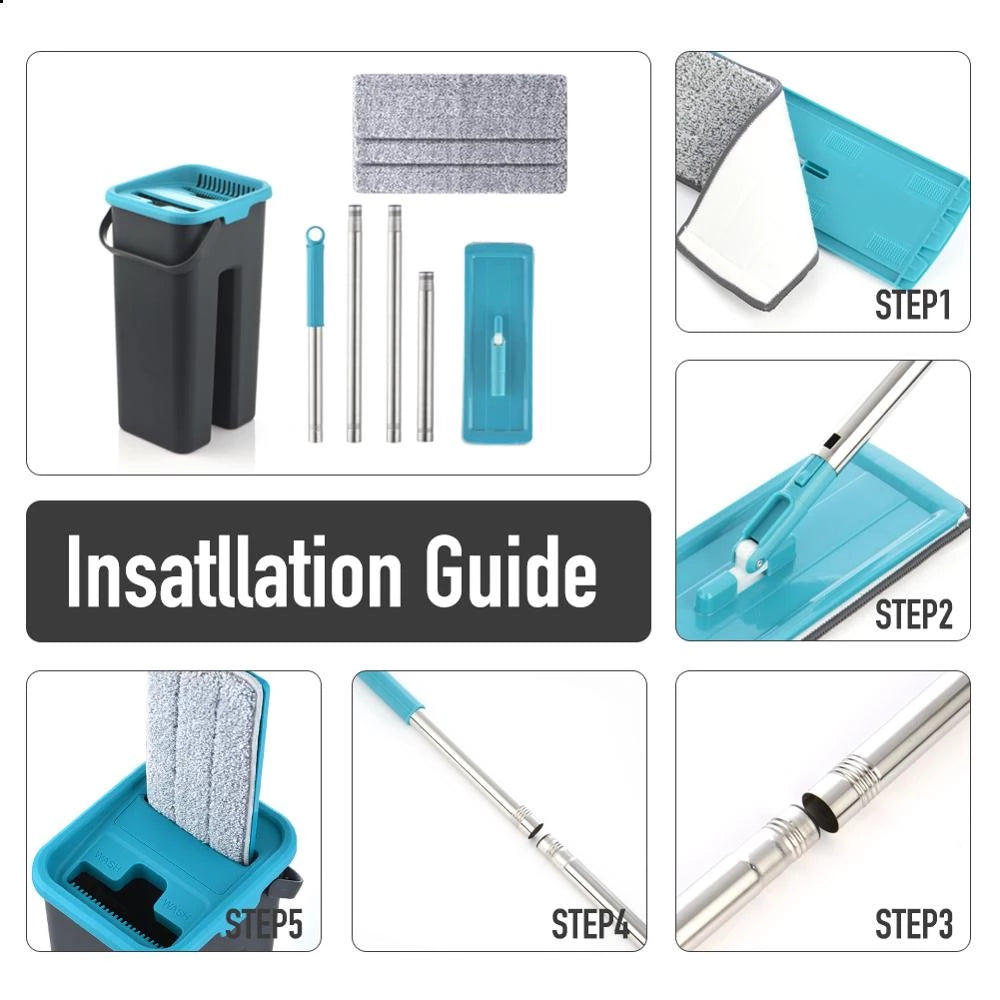 Squeeze Mop and Bucket Set
