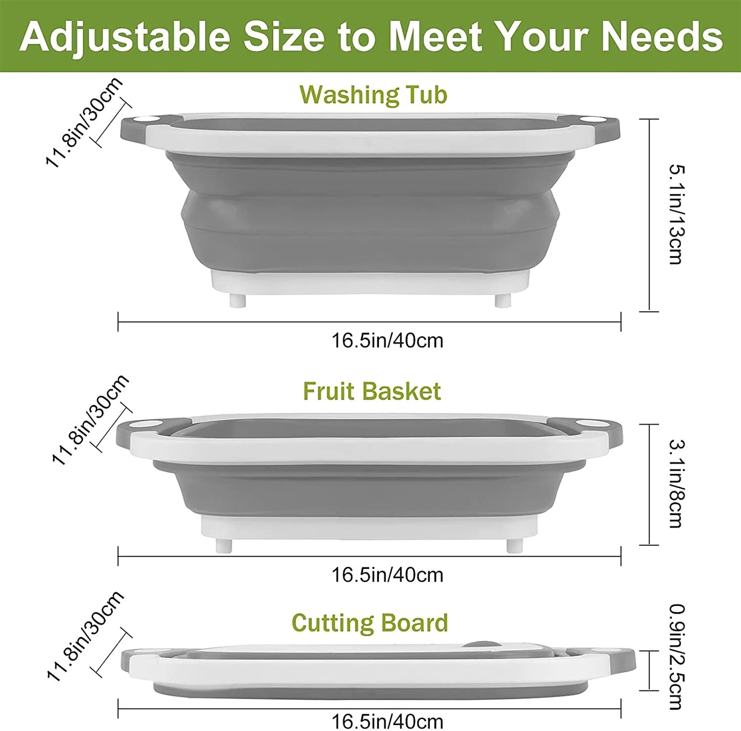 Multifunctional Foldable Cutting Board