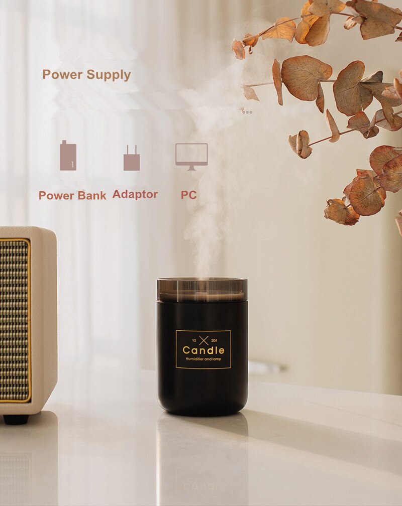 Mini Candle-Shaped Air Humidifier