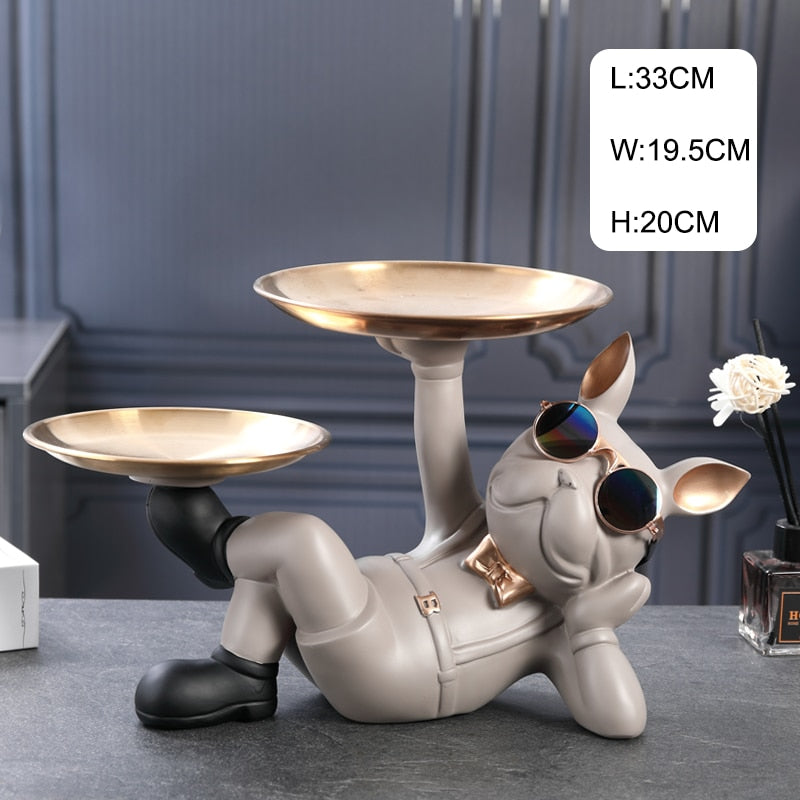 Your Stylish Butler - 100% Perfectly Emulated Statue of French Bulldog