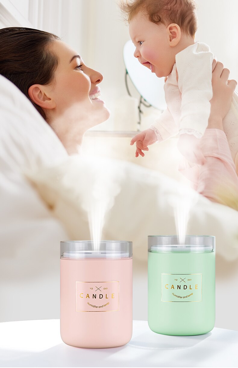 Mini Candle-Shaped Air Humidifier