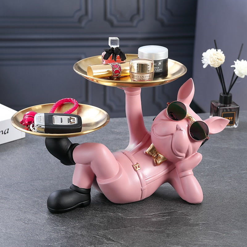 Your Stylish Butler - 100% Perfectly Emulated Statue of French Bulldog