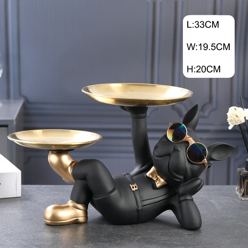 Your Stylish Butler - 100% Perfectly Emulated Statue of French Bulldog