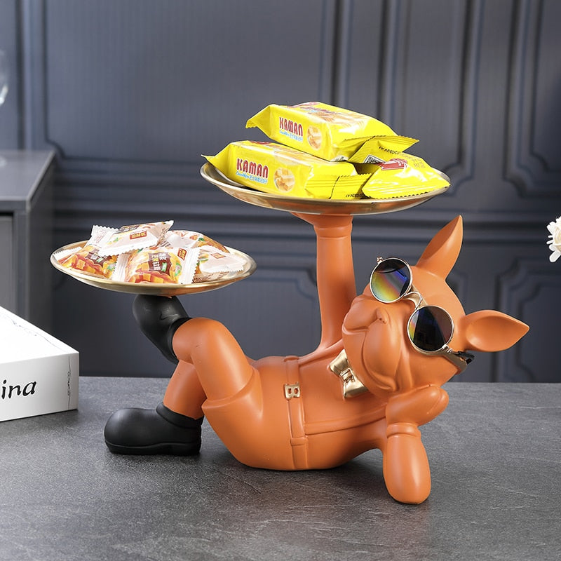 Your Stylish Butler - 100% Perfectly Emulated Statue of French Bulldog