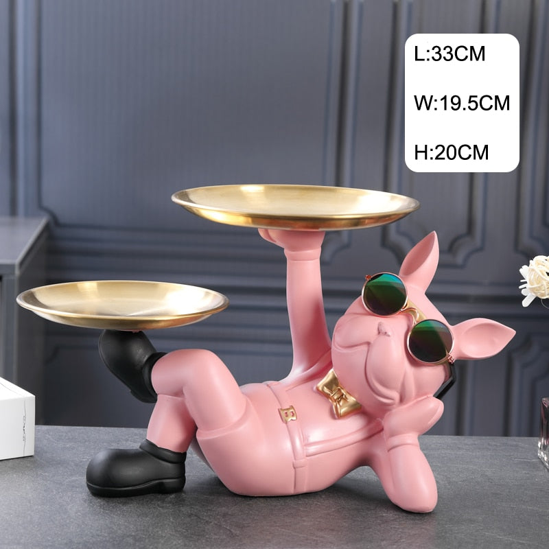 Your Stylish Butler - 100% Perfectly Emulated Statue of French Bulldog