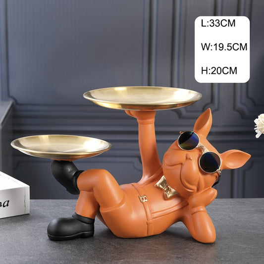 Your Stylish Butler - 100% Perfectly Emulated Statue of French Bulldog