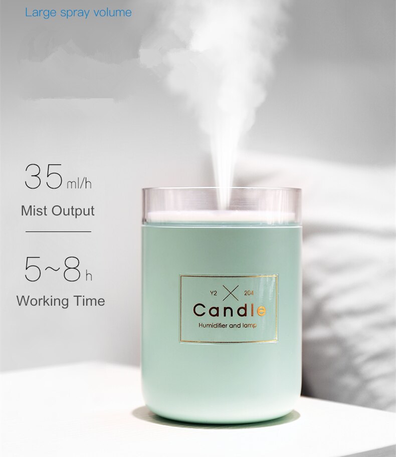 Mini Candle-Shaped Air Humidifier