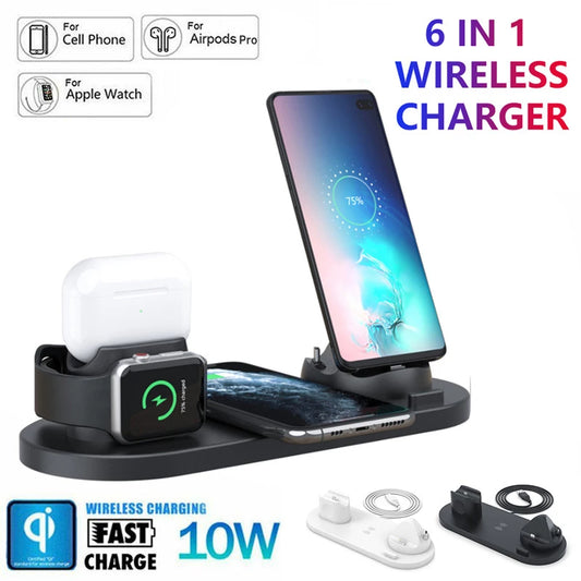 SHOW WISH 4th Generation 6-in-1 Mobile Phone Wireless Charger