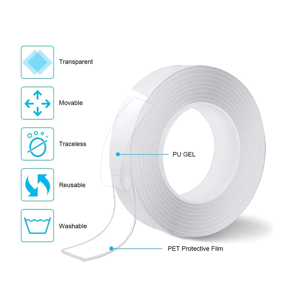 Lifetime Reusable Adhesive Tape