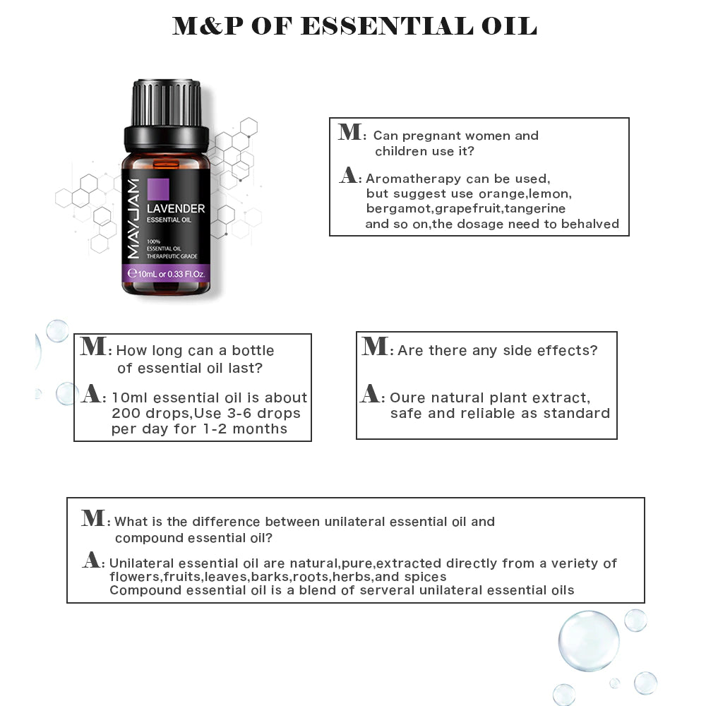 10ml Natural Plant Essential Oil for Humidifiers/ Diffusers