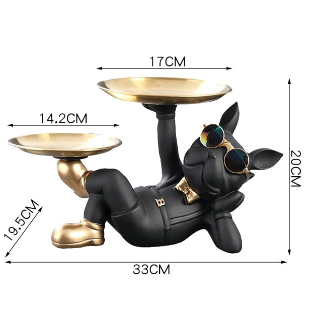 Your Stylish Butler - 100% Perfectly Emulated Statue of French Bulldog