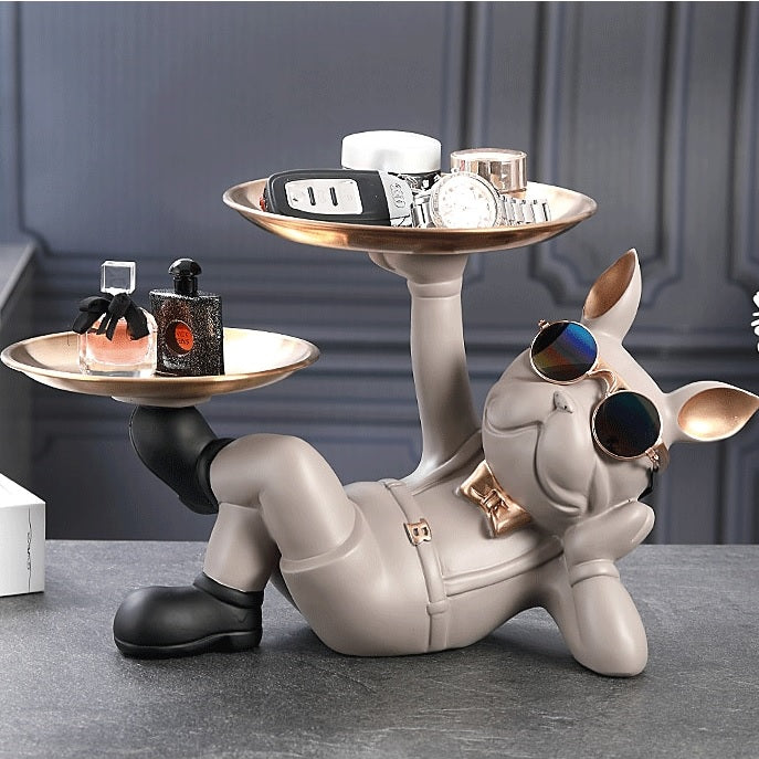 Your Stylish Butler - 100% Perfectly Emulated Statue of French Bulldog