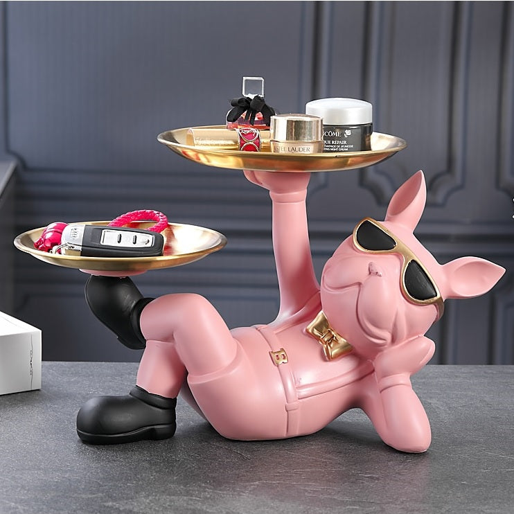 Your Stylish Butler - 100% Perfectly Emulated Statue of French Bulldog